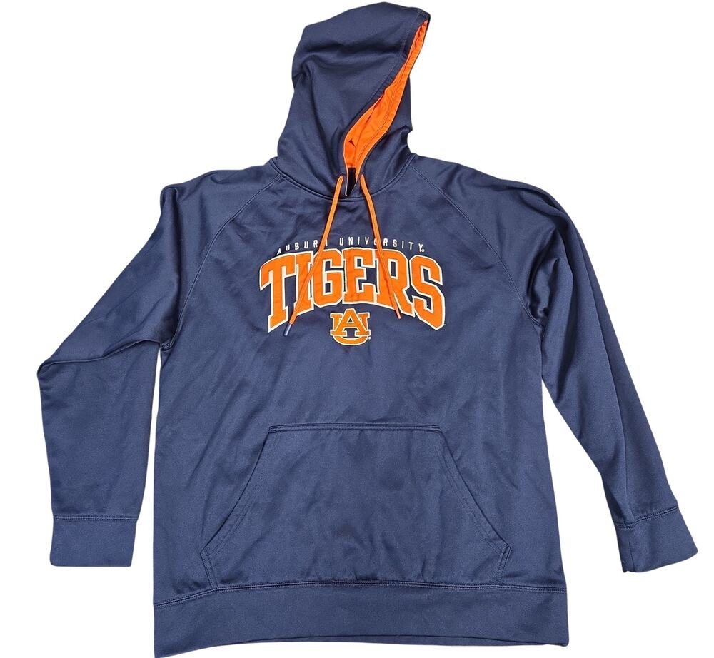 Auburn Tigers Hoodie Mens XL Blue NCAA Football Champion Pullover Sweatshirt